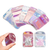 50Pcs Self-Sealing Laser Small Plastic Bags Earring Display Pouch Gift Organizer