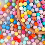 50Pcs/Lot Silicone Beads 9/12/15MM DIY Necklace Bracelet Jewelry Accessories