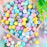 50Pcs/Lot Silicone Beads 9/12/15MM DIY Necklace Bracelet Jewelry Accessories
