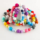 50Pcs/Lot Silicone Beads 9/12/15MM DIY Necklace Bracelet Jewelry Accessories
