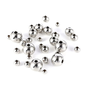 50Pcs Stainless Steel Spacer Beads DIY Jewelry Making Findings