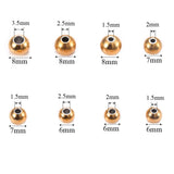 50Pcs Stainless Steel Spacers Beads Round Charm DIY Jewelry Making Findings