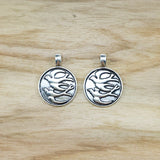 50Pcs Tibetan Silver Bird Pigeon Round Charms Pendants DIY Jewelry Making