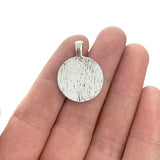 50Pcs Tibetan Silver Bird Pigeon Round Charms Pendants DIY Jewelry Making