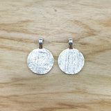 50Pcs/Lot Tibetan Silver Flowers Plants Round Charms Pendants