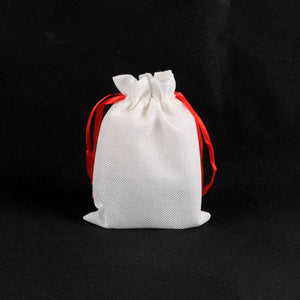 50Pcs Jute Bags 10x14cm 13x18cm Linen Pouches Red Drawstring Gift Bag