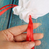 50Pcs Jute Bags 10x14cm 13x18cm Linen Pouches Red Drawstring Gift Bag