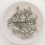 (50Pcs/Lot) Tibetan Silver European Charm Ballet-Shape Pendant 22X13mm AD7993