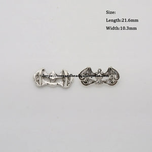 (50Pcs/Lot) Tibetan Silver Bat-Shape Pendant 21.6X10.3mm