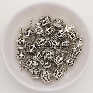 (50Pcs/Lot) Crown-Shape Pendant 18X8mm AD6934B