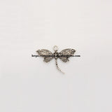 50Pcs Tibetan Silver European Charm Half Dragonfly Pendant 27X20mm HA2284