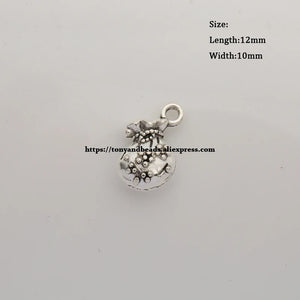 50Pcs/Lot Tibetan Silver Purse-Shape Pendant 12x10mm ZN49391B