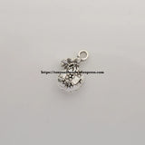 50Pcs/Lot Tibetan Silver Purse-Shape Pendant 12x10mm ZN49391B