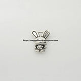 (50Pcs/Lot) Rabbit-Shape Pendant 16.5X13.5mm ZN40326