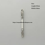 (50Pcs/Lot) Tibetan Silver Stick-Shape Pendant 29X2.8mm