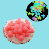 50Pcs Luminous Mouse Silicone Beads Glow In Dark for DIY Necklace