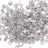 50Pcs Tibetan Silver Spacer Beads for Earring Necklace Bracelet DIY Crafts
