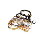 50Pcs Metal Blank Keyring Keychain Split Ring Keyfob Key Holder Rings