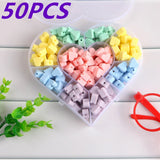 50Pcs Mini Silicone Beads for Baby Teething Pacifier Chain Necklace