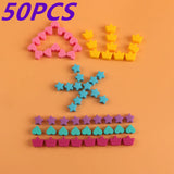 50Pcs Mini Silicone Beads for Baby Teething Pacifier Chain Necklace