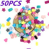 50Pcs Mini Silicone Beads for Baby Teething Pacifier Chain Necklace