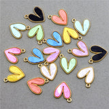 50Pcs Love Heart Pendant Charm For DIY Jewelry Making