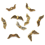 50Pcs Antique Golden Angel Wing Spacer Beads for Jewelry Making DIY