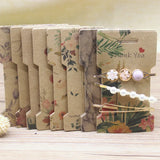 50Pcs Multi-Style Paper Hairpin Card DIY THANK YOU Hair Ornaments Clip Claw Card