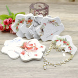 50Pcs Multi-Style Paper Hairpin Card Vintage Jewelry Display Cards