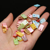 50Pcs Mother Of Pearl Shell Beads Rectangle Pendant DIY Jewelry
