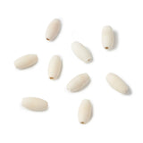 50Pcs Natural Wood Beads 20mm Unfinished Oval Round Wooden Spacer Beads