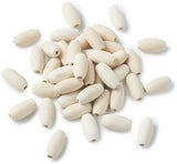 50Pcs Natural Wood Beads 20mm Unfinished Oval Round Wooden Spacer Beads