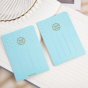 50Pcs Lake Foil Hairpin DIY Paper Card Jewellery Packaging