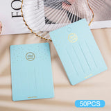 50Pcs Lake Foil Hairpin DIY Paper Card Jewellery Packaging