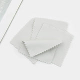 50Pcs Jewelry Cleaning Polishing Cloth Pink Grey Silver 8x8cm