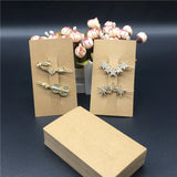 50Pcs Brown Headband Hairpin Cards for Packaging and Displays