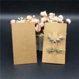 50Pcs Brown Headband Hairpin Cards for Packaging Displays