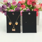 50Pcs Full Print Jewerly Necklace/Earring Card DIY Jewelry Dispaly Tag