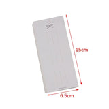 50Pcs High Bow 3 Snap Hair Clip Display Cardstock Hair Rope Jewelry Packaging