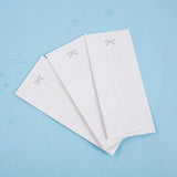 50Pcs High Bow 3 Snap Hair Clip Display Cardstock Hair Rope Jewelry Packaging
