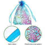 50Pcs Coralline Organza Gift Bags for Party Wedding Favor