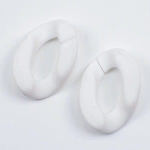 50Pcs/Pack 20*30MM Matte Acrylic Chain DIY Necklace Bag Glasses Link