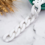 50Pcs/Pack 20*30MM Matte Acrylic Chain DIY Necklace Bag Glasses Link