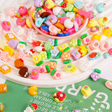 50Pcs Mixed Mini Cartoon Resin Accessories for DIY Crafts