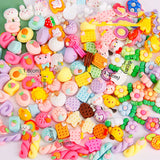 50Pcs Mixed Mini Cartoon Resin Accessories for DIY Crafts
