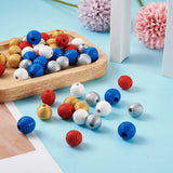 50Pcs Natural Wooden Round Beads for Jewelry Making DIY