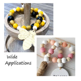50Pcs Natural Wooden Round Beads for Jewelry Making DIY