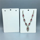50Pcs Paper Necklace Packing Cards Pendant Displays Women Jewelry Gift Cards