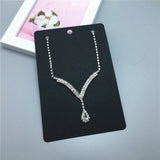 50Pcs Paper Necklace Packing Cards Pendant Displays Women Jewelry Gift Cards