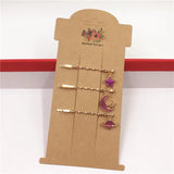 50Pcs Vintage Flower Jewelry Card, Necklace/Earring/Hairpin Packaging